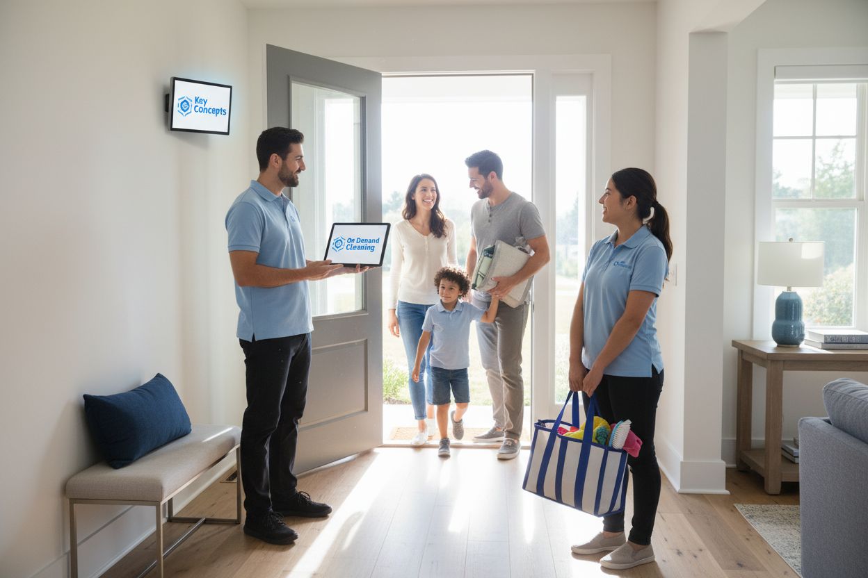 on demand cleaning concept