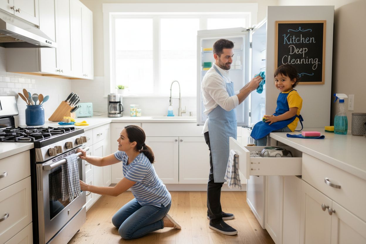 kitchen deep cleaning family