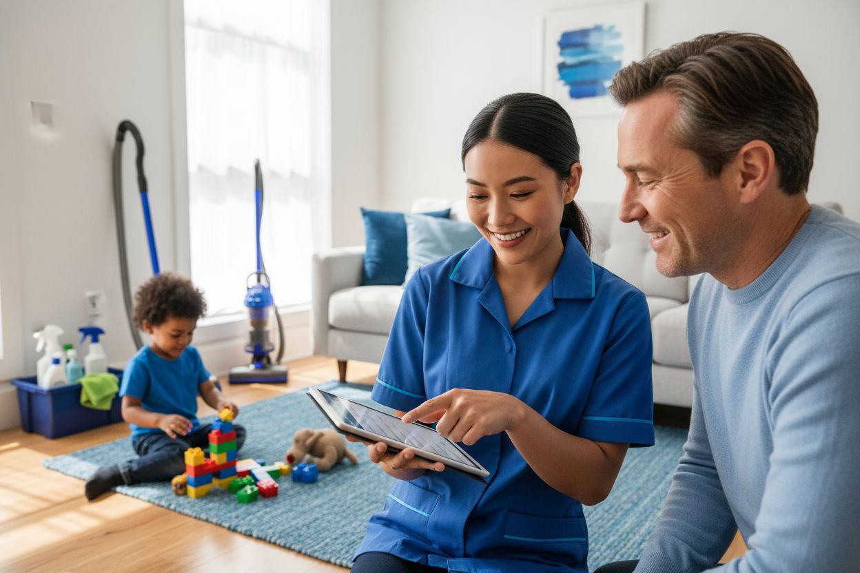 maid service, home cleaning, family