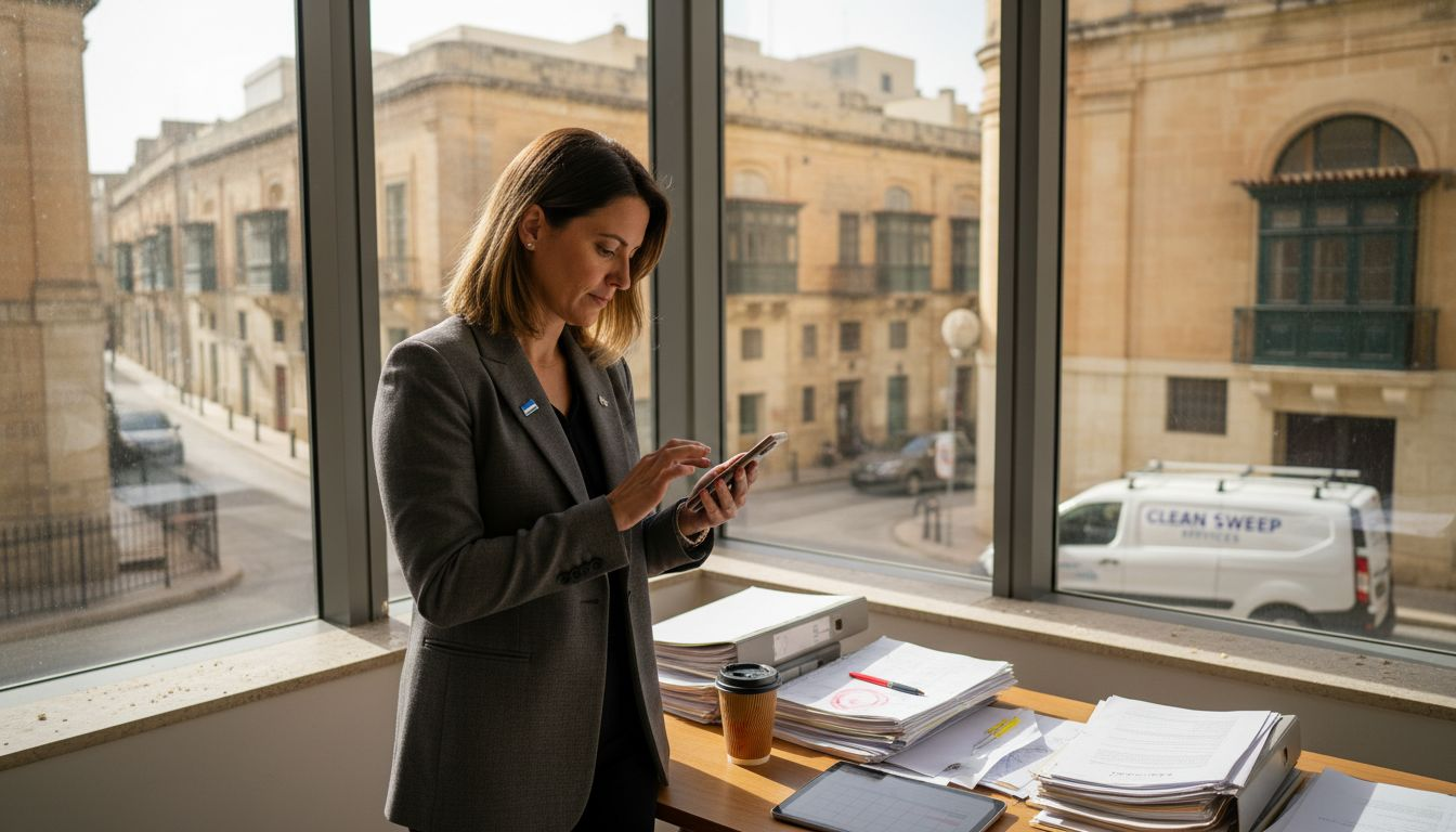 Professional booking Malta cleaning service in office