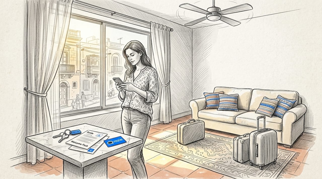 Maltese apartment move-in, natural daylight