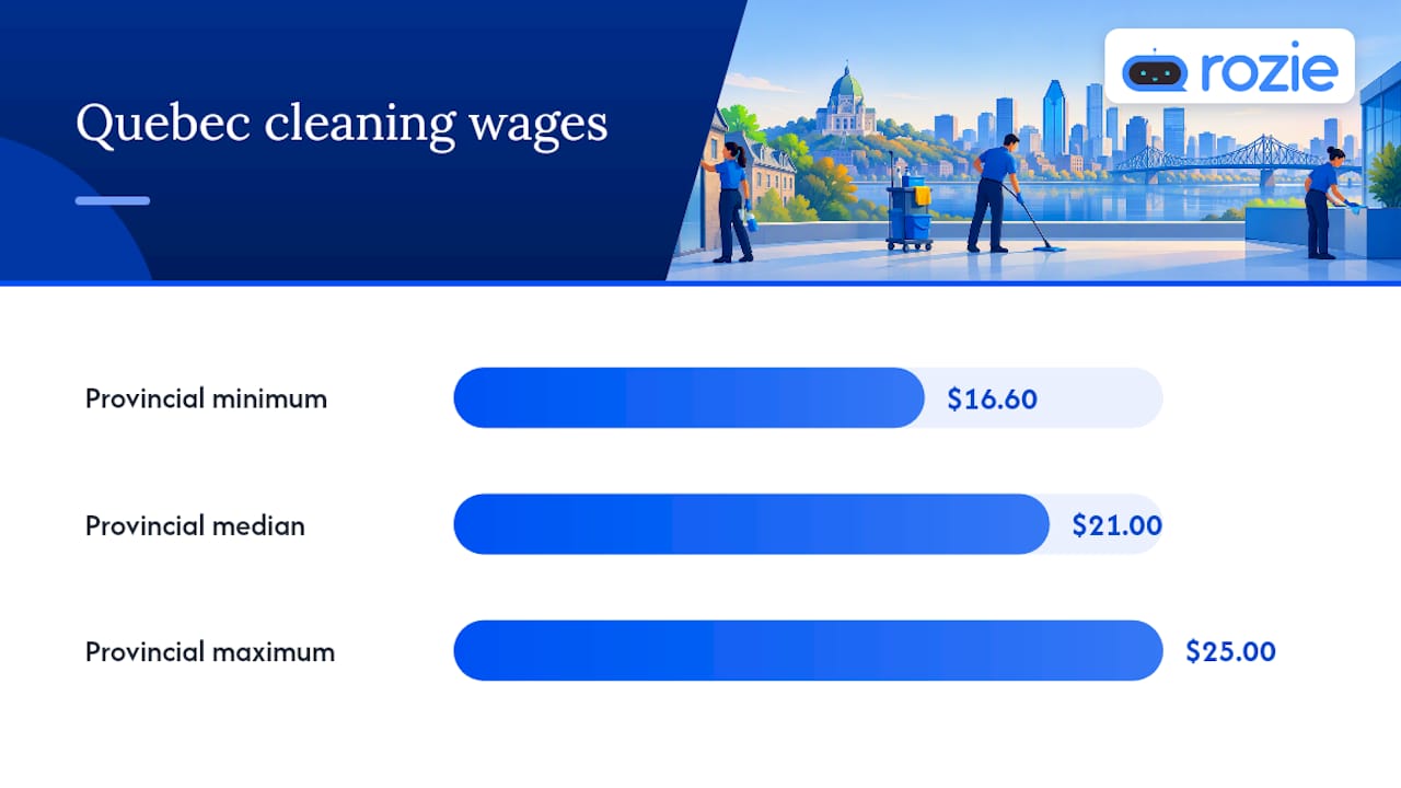 Average hourly rates: local benchmarks for Montreal, Quebec, and Canada — overview diagram